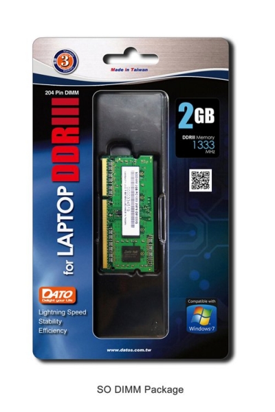 Ram Laptop DATO DDR3L 2GB bus 1600MHz